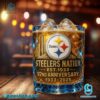 Pittsburgh Steelers 92nd Anniversary 1933-2025 Whiskey Glass-a eLAdcN8