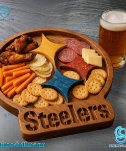 Pittsburgh Steelers Wooden Charcuterie Board u6Sr7KZ