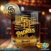 San Diego Padres American Flag City Skyline Personalized Whiskey Glass Q60m9u7