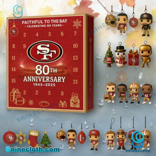 San Francisco 49ers 80th Anniversary Advent Calendar 2025 pDdVGyh