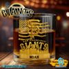 San Francisco Giants American Flag City Skyline Personalized Whiskey Glass LrEix4g