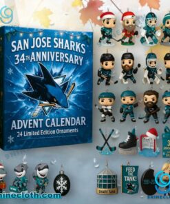 San Jose Sharks 34th Anniversary Advent Calendar 2025 q28AfPG