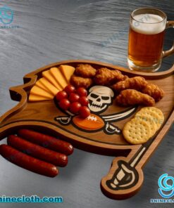 Tampa Bay Buccaneers Wooden Charcuterie Board ibXCx2L