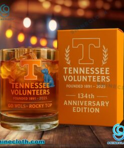 Tennessee Volunteers 134th Anniversary 1891-2025 Whiskey Glass 9JmHqfo
