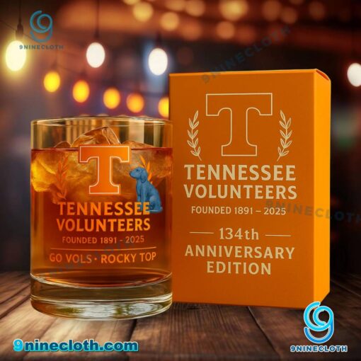 Tennessee Volunteers 134th Anniversary 1891-2025 Whiskey Glass 9JmHqfo
