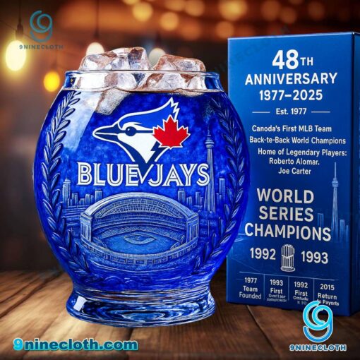 Toronto Blue Jays 48th Anniversary Stadium Whiskey Glass 8CFNsYk