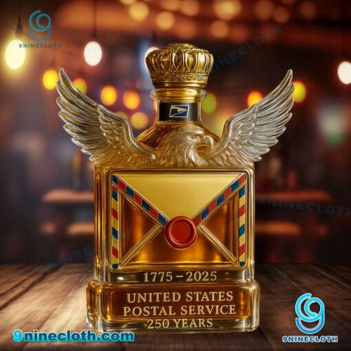 US Postal Service 250 Years 1775-2025 Whiskey Bottle eBXOpaD