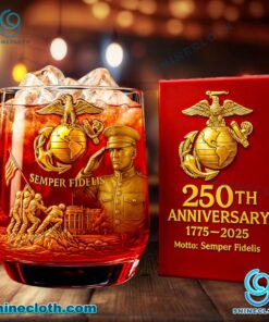 USMC Semper Fidelis Whiskey Glass yYoXSf2