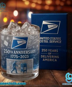 USPS 250th Anniversary 1775-2025 Whiskey Glass TCSzm4W