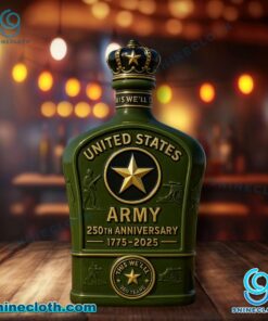 United States Army 250th Anniversary 1775-2025 Whiskey Bottle W8wn3hB