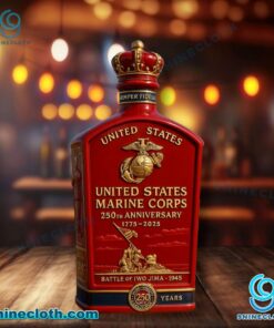 United States Marine Corps 250th Anniversary 1775-2025 Whiskey Bottle Je7ZUMt