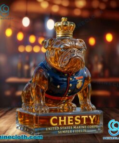 United States Marine Corps Chesty Semper Fidelis Whiskey Bottle hmjkG1c