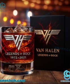 Van Halen Legends Of Rock 1972-2025 Whiskey Glass QDBYWAh