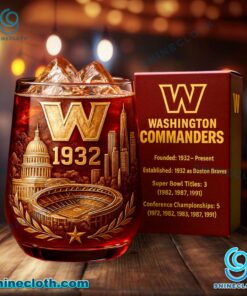Washington Commanders 1932 Whiskey Glass ZgmurG5
