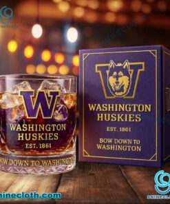Washington Huskies Bow D?n To Washington Whiskey Glass 2DnOCbZ