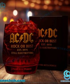 ACDC Rock Or Bust Still Electrifying Whiskey Glass RqLf8yi