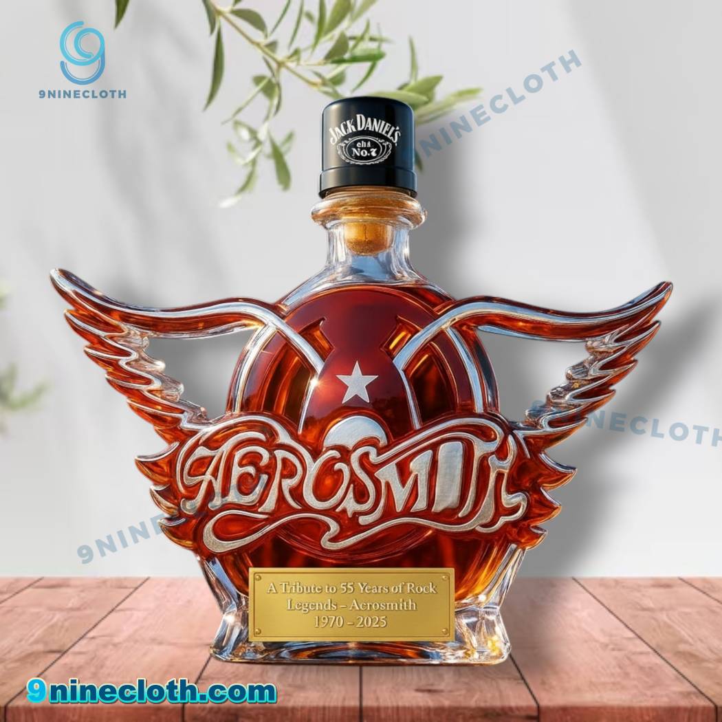 Aerosmith A Tribute To 55 Years Off Rock 1970-2025 Whiskey Bottle-a UW9TB1o