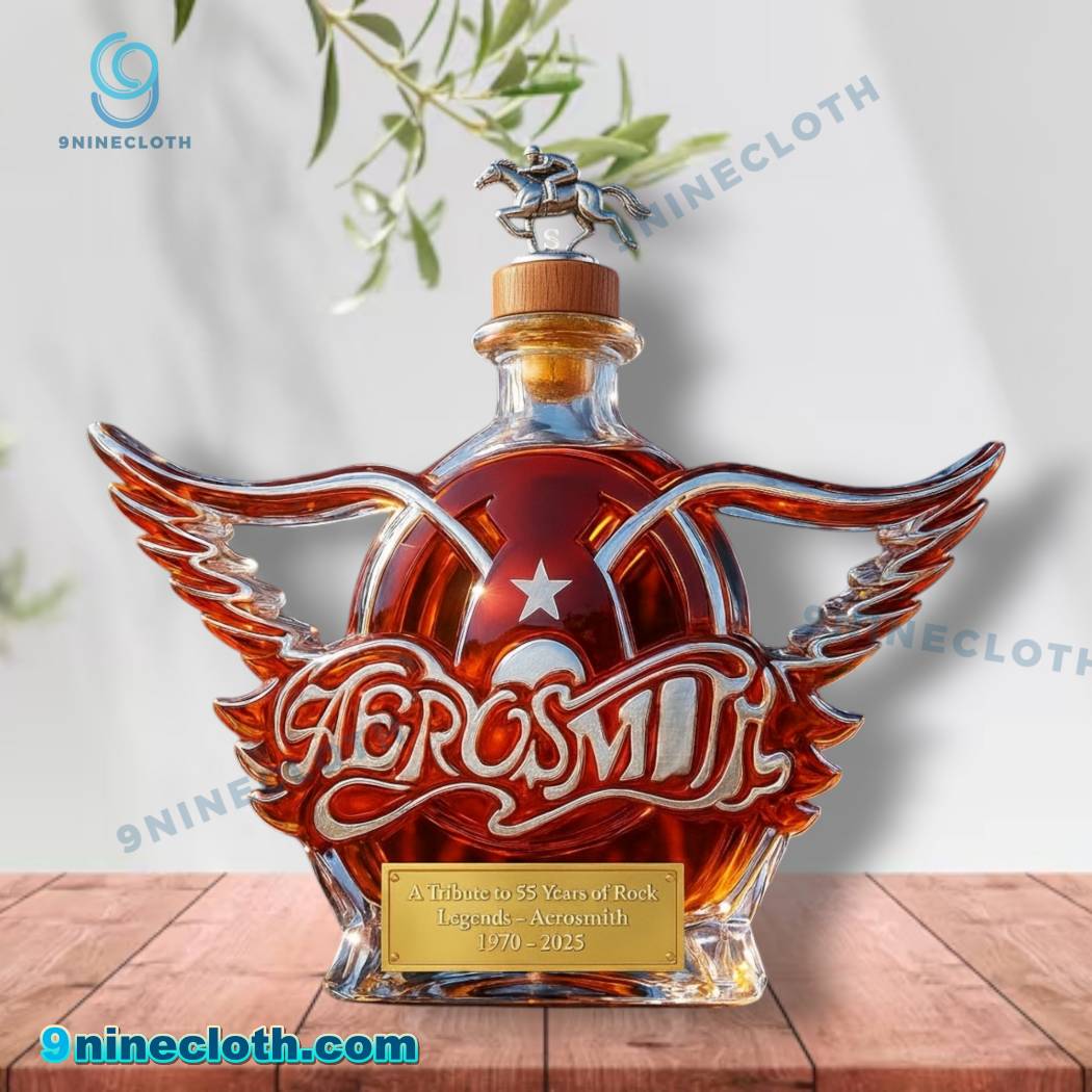 Aerosmith A Tribute To 55 Years Off Rock 1970-2025 Whiskey Bottle-c t7IZ6nx