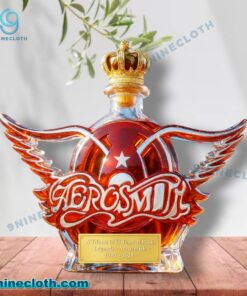 Aerosmith A Tribute To 55 Years Off Rock 1970-2025 Whiskey Bottle 3quOi1B
