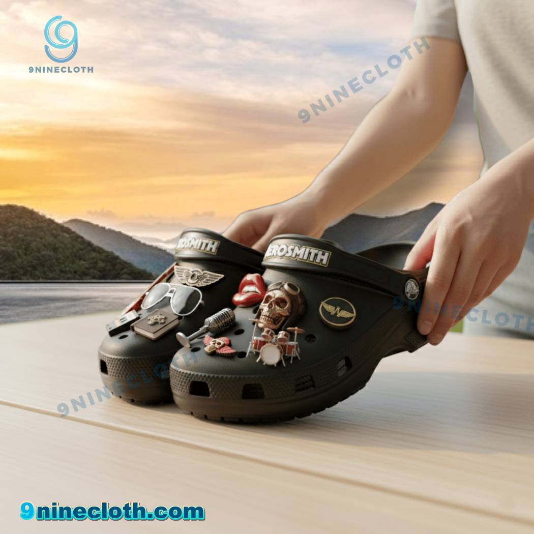 Aerosmith Crocs With Charms-a bPoc26t