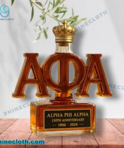 Alpha Phi Alpha 120th Anniversary 1906-2026 Whiskey Bottle qfgkwv9