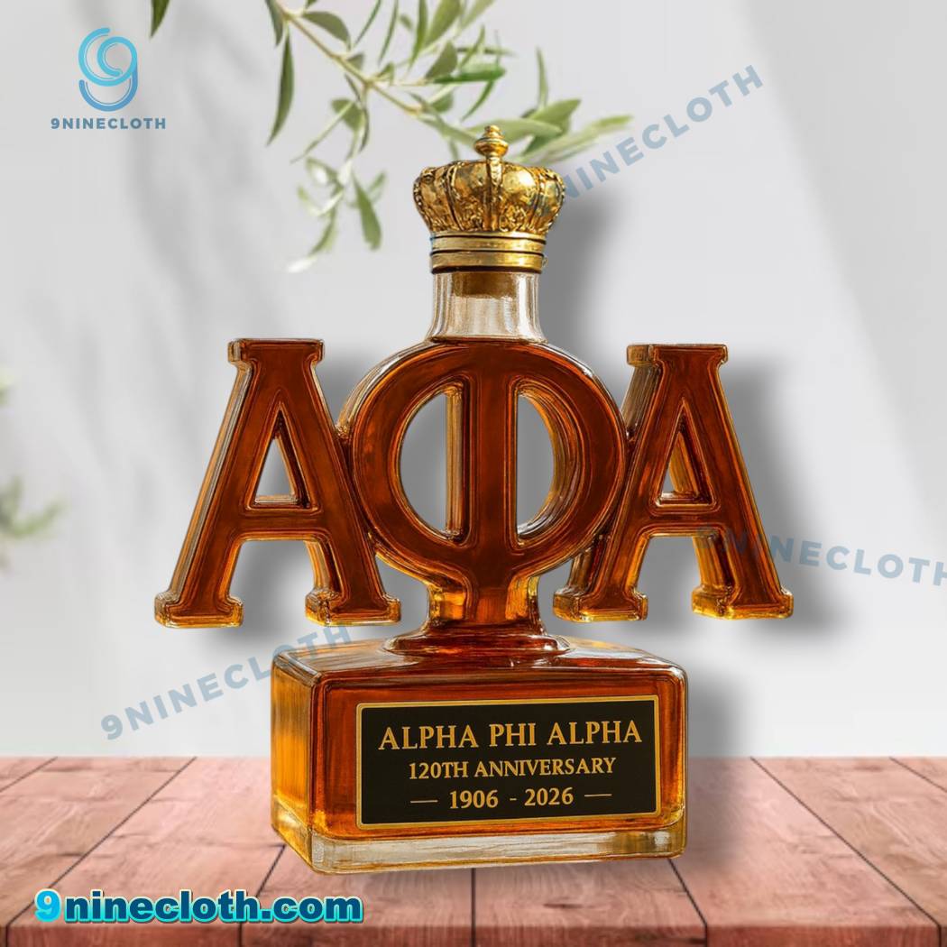 Alpha Phi Alpha 120th Anniversary 1906-2026 Whiskey Bottle qfgkwv9