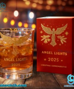 Angel Lights Christmas Whiskey Glass ew8a5Xr