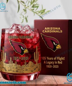 Arizona Cardinals 105 Years Of Flight Whiskey Glass FpMKmh4