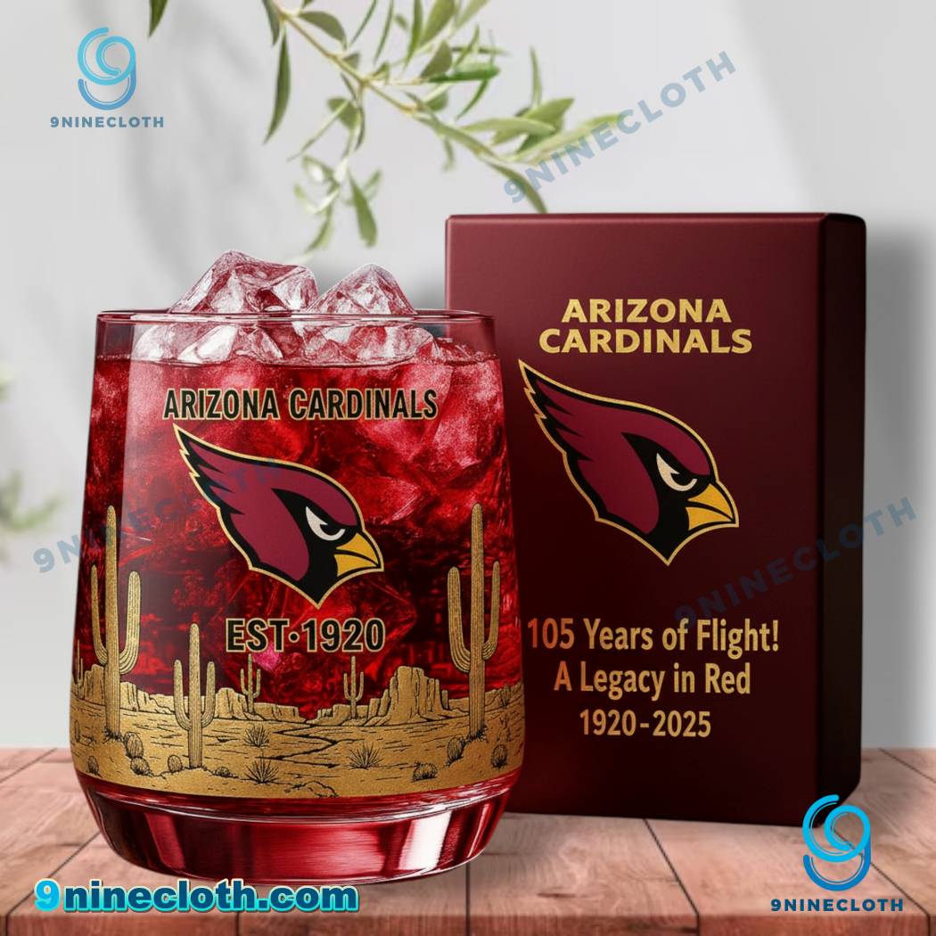 Arizona Cardinals 105 Years Of Flight Whiskey Glass FpMKmh4