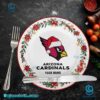 Arizona Cardinals Christmas Personalized Ceramic Plate 78wlc0p