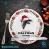 Atlanta Falcons Christmas Personalized Ceramic Plate 0xAmTqa