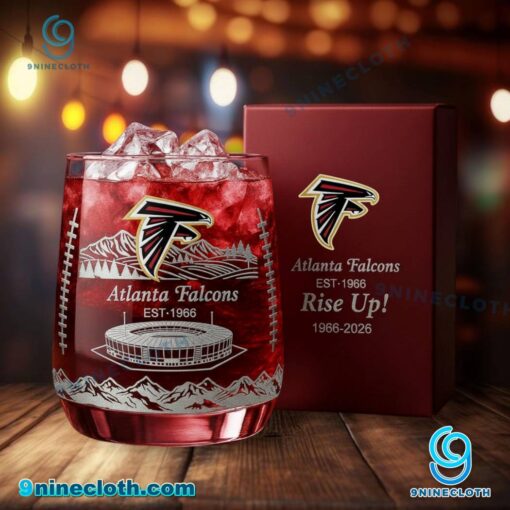 Atlanta Falcons Est 1966 Whiskey Glass EatN95z
