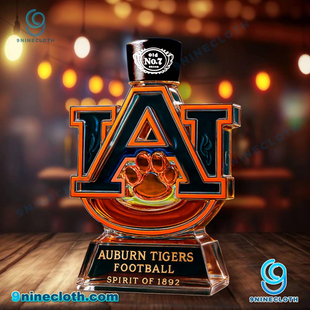 Auburn Tigers Football Spirit Of 1892 Whiskey Bottle-a SAJxhpy