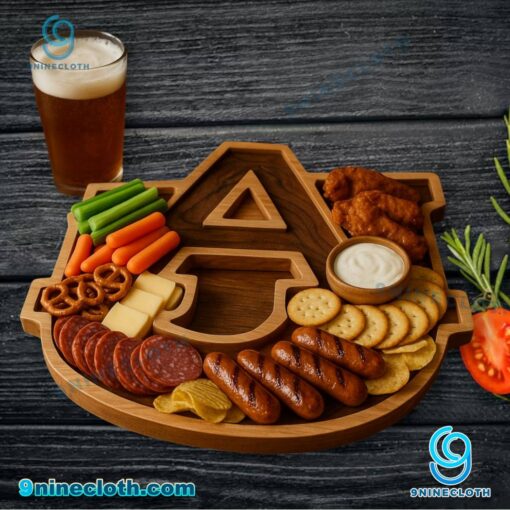 Auburn Tigers NCAA Wooden Charcuterie Board 7f98bFg