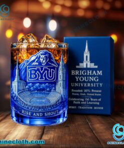 BYU Cougars Rise And Shout Whiskey Glass bQfJI8U