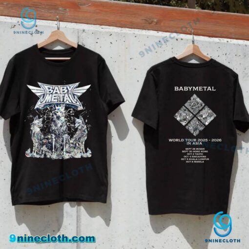 Babymetal Metal Forth Foxes World Tour 2025-2026 In Asia T-shirt FUk2n9R