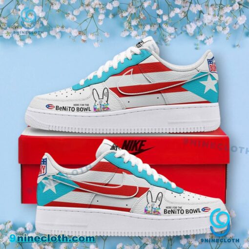 Bad Bunny Here For The Benito Bowl Air Force Shoes FM5oSO2