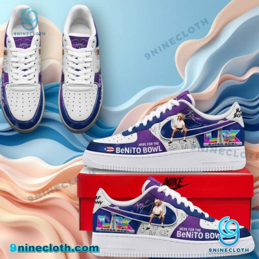 Bad Bunny Here For The Benito Bowl Super Bowl LX Air Force Shoes U61iZyP