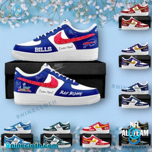 Bad Bunny NFL Teams Halftime Show Super Bowl LX 2026 Air Force Shoes W5VoAY1