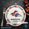 Baltimore Ravens Christmas Personalized Ceramic Plate f5TtiuX
