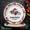 Baltimore Ravens Christmas Personalized Ceramic Plate-b 8AOdaSR