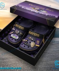Baltimore Ravens Crocs With Charms LqbQjgM