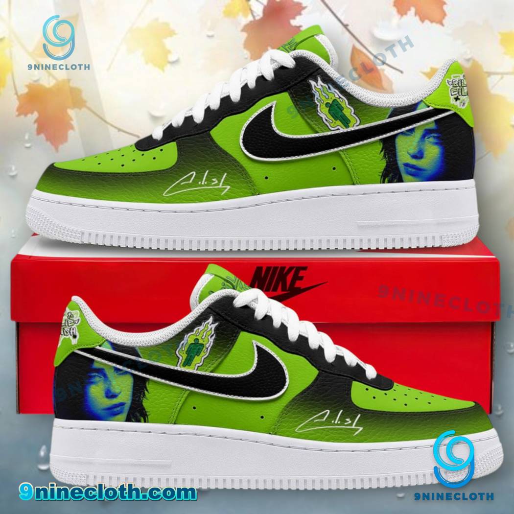 Billie Eilish Green Air Force Shoes XrVEKqh