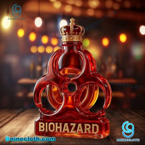 Biohazard Logo Whiskey Bottle gzUBn6S