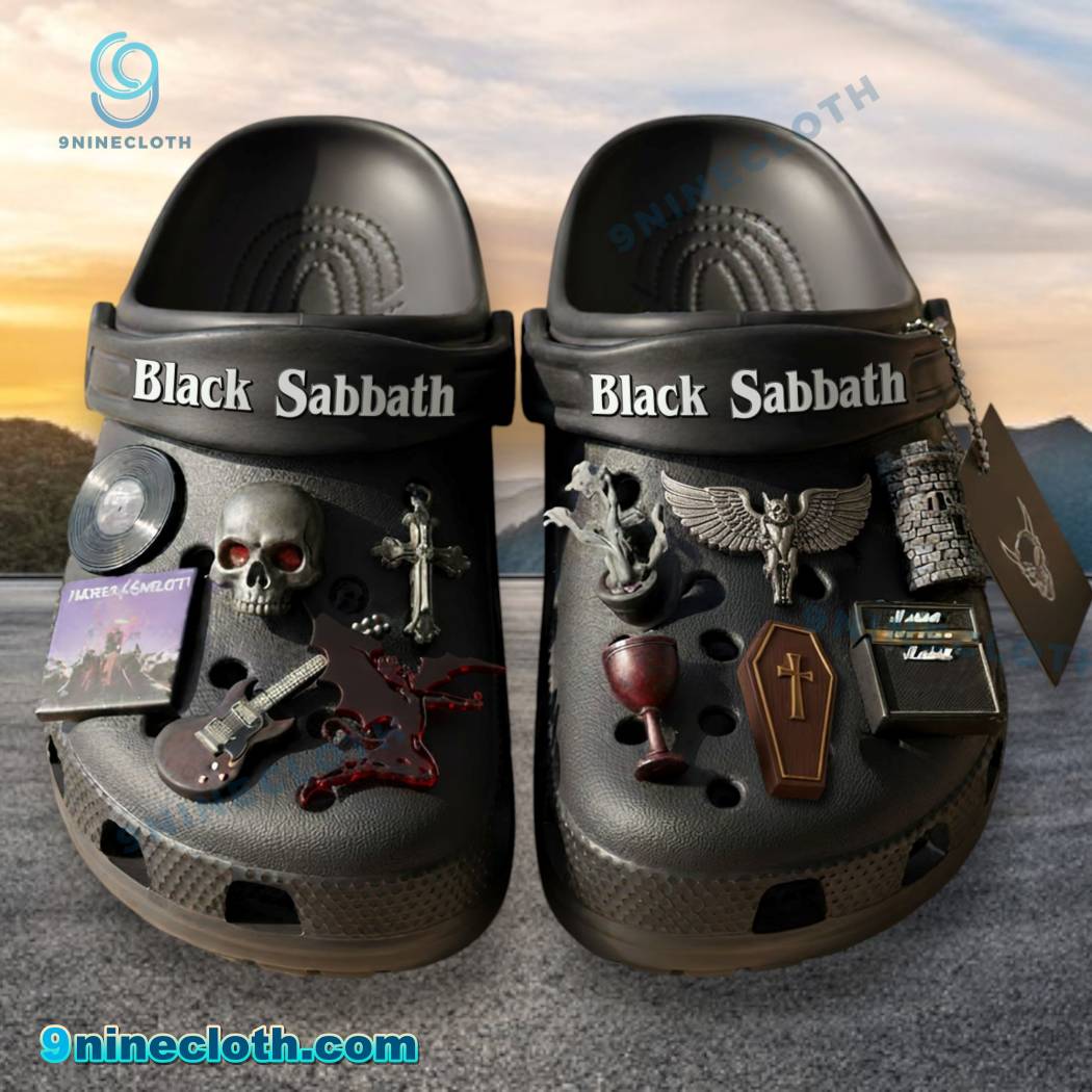 Black Sabbath Crocs With Charms eraN2w3