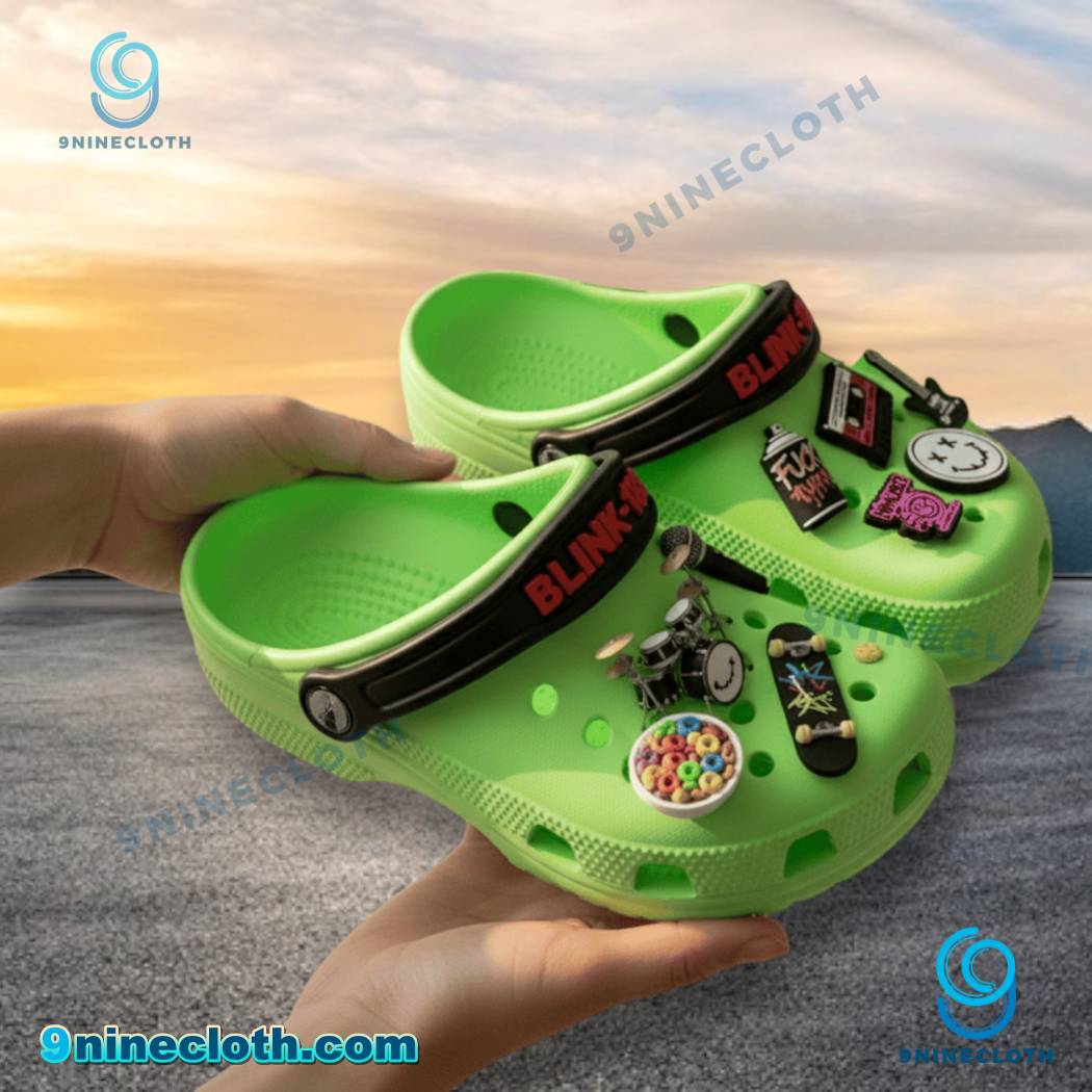 Blink-182 Crocs With Charms-b srCXl9S