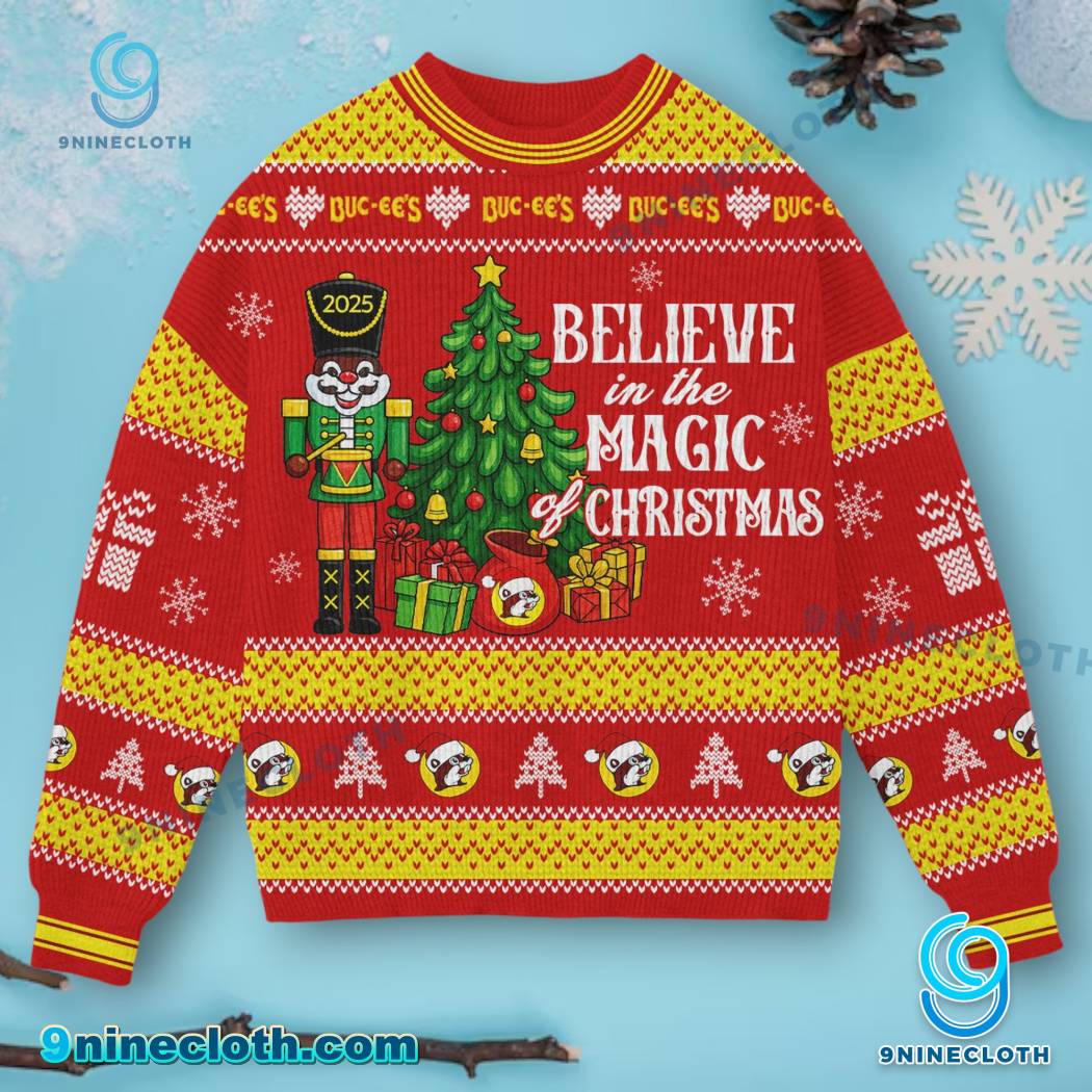 Buc-ee's Believe In The Magic Christmas Sweater-b D8IeXBf