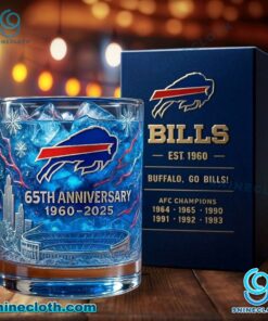 Buffalo Bills 65th Anniversary Whiskey Glass PLZfQnc