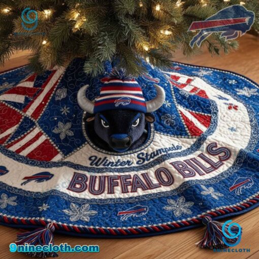 Buffalo Bills Christmas Tree Skirt MVeDhXc