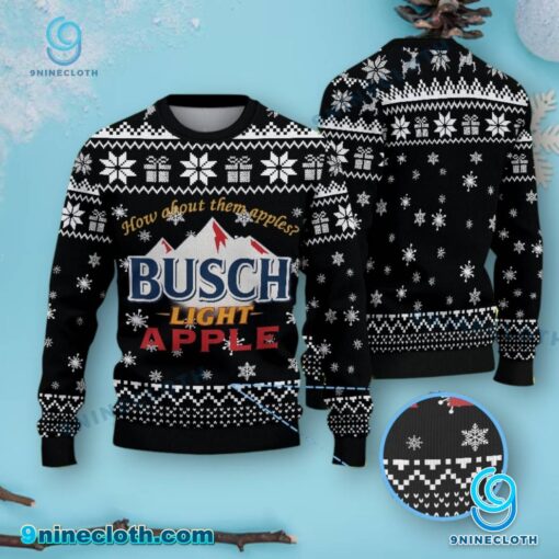 Busch Light Apple How About Them Apples Sweater PKCNtvF